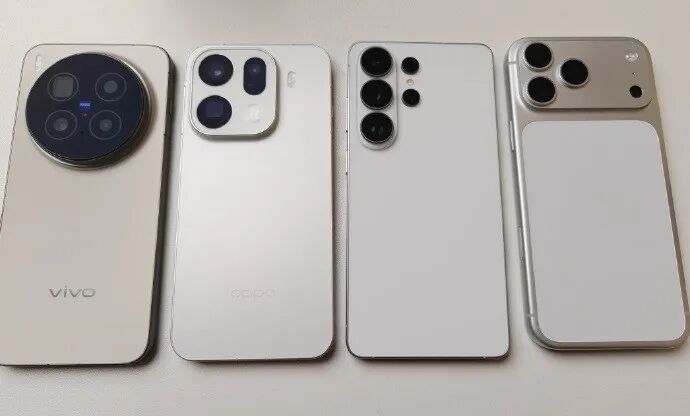 多品牌旗舰手机背面设计对比