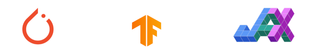 PyTorch, TensorFlow, JAX 图标