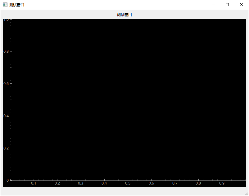 Pyside6+pyqtgraph 测试窗口初始画面