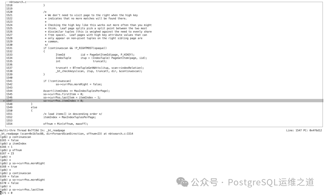 调试：设置扫描边界，lastItem为0