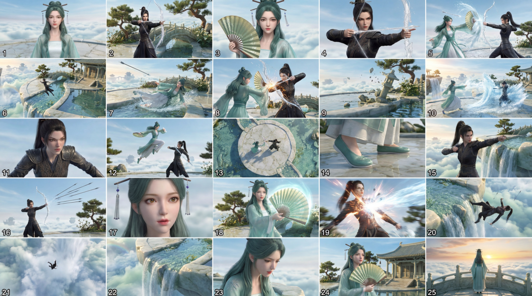 二十五宫格分镜图示例