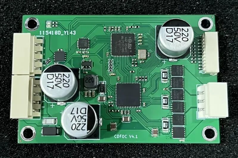 cdfoc FOC 电机控制器 V4.1 实物电路板