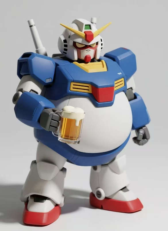 卡通机器人举杯图片