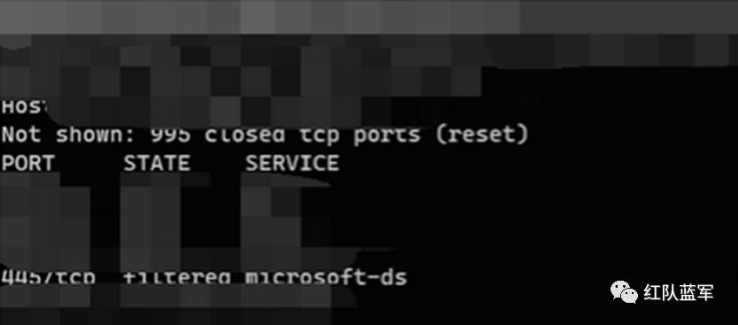 nmap扫描结果，发现445端口