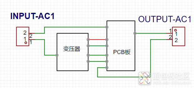 电压转换器内部接线示意图