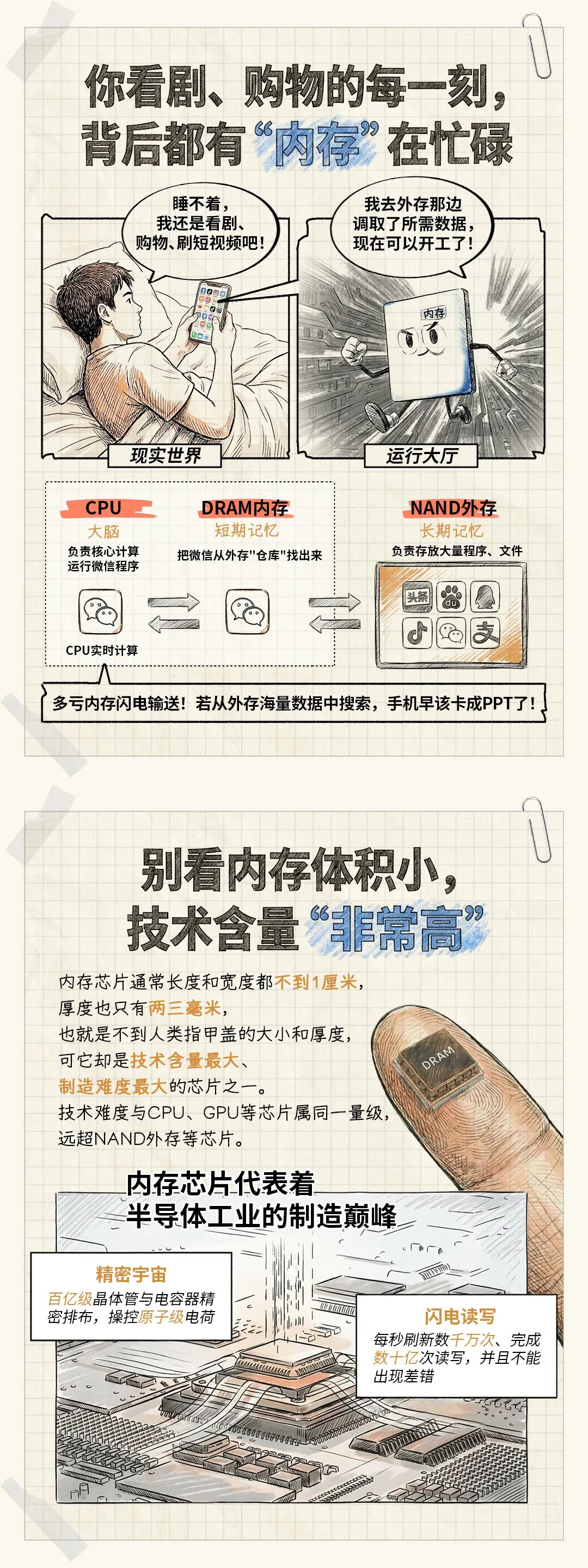 内存工作原理拟人化漫画