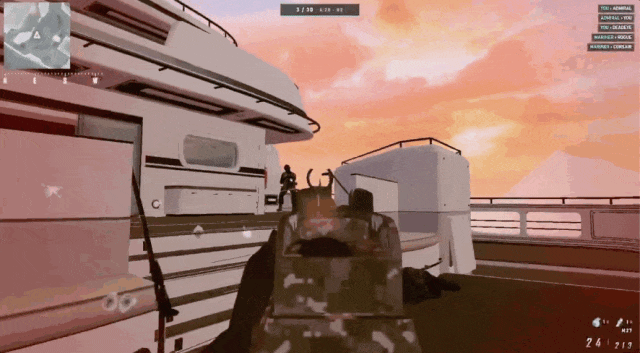浏览器 FPS 游戏游艇场景实机画面