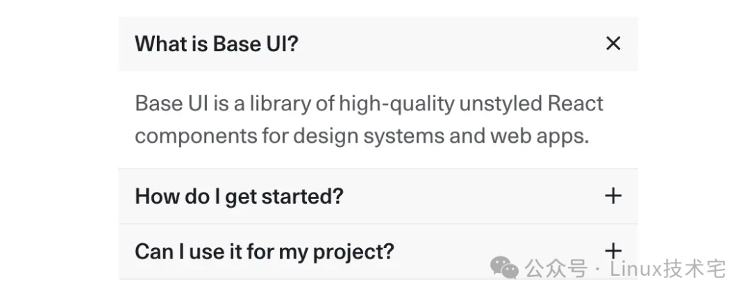Base UI 简介图：一个高质量的未样式化React组件库，用于设计系统和Web应用