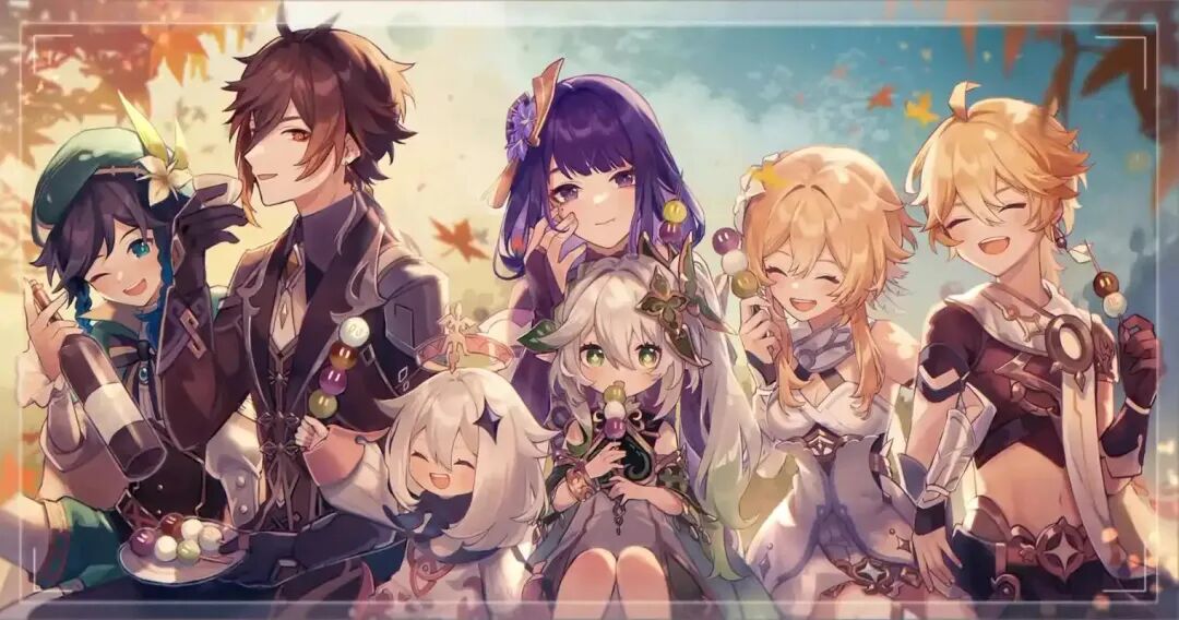 游戏角色群像插图