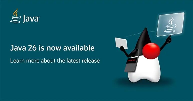 Java 26版本发布宣传图