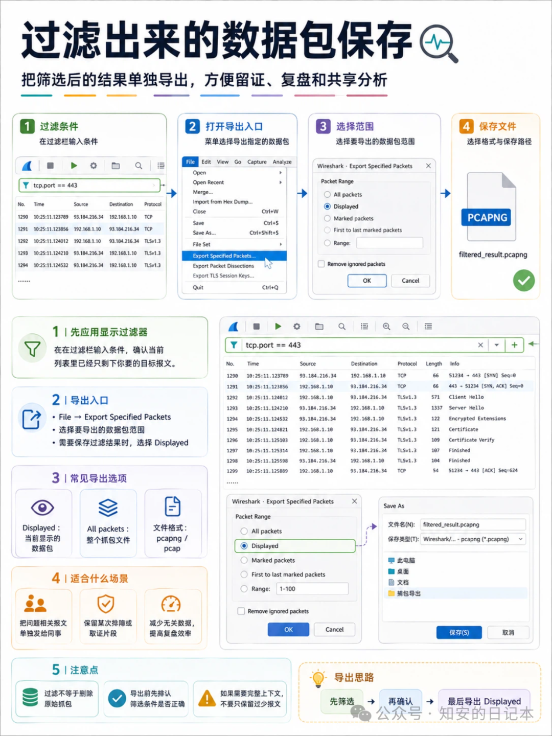 过滤结果的保存导出步骤
