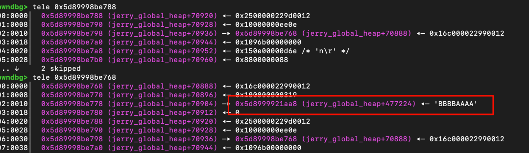 通过越界读取定位ArrayBuffer的buffer_p指针