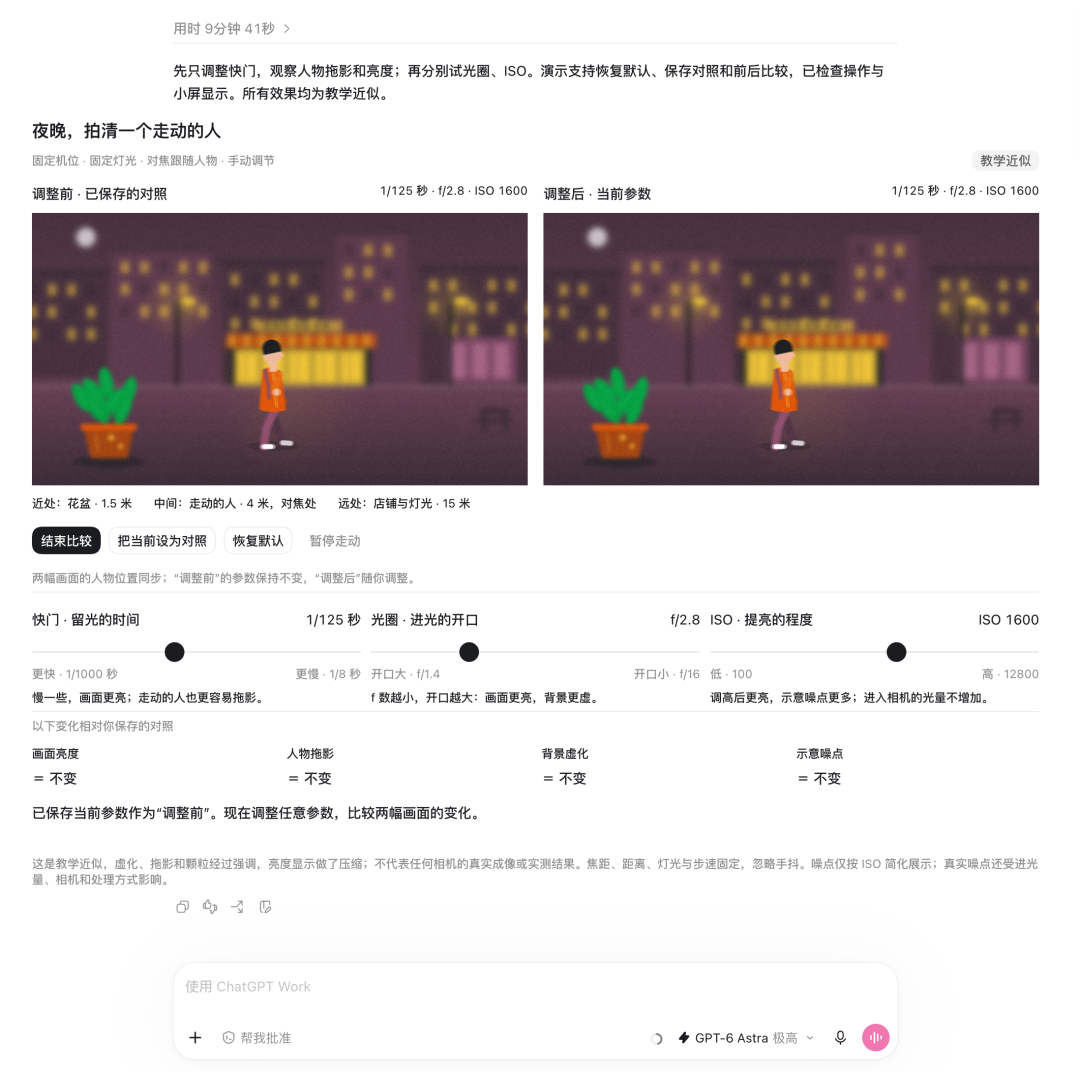 摄影快门光圈ISO教学模拟