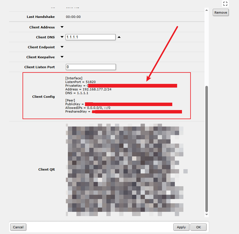 WireGuard Peer 配置文件详情