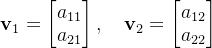 列向量v1v2