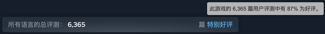 Steam平台显示《星砂岛》好评率为87%的界面截图