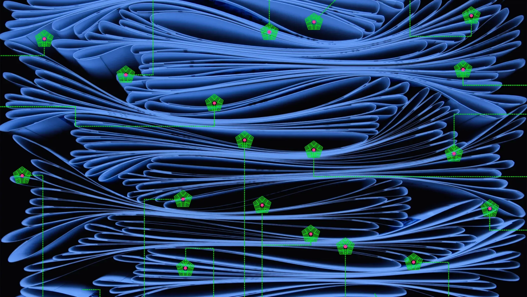 AI监控下的数据关联网络示意图