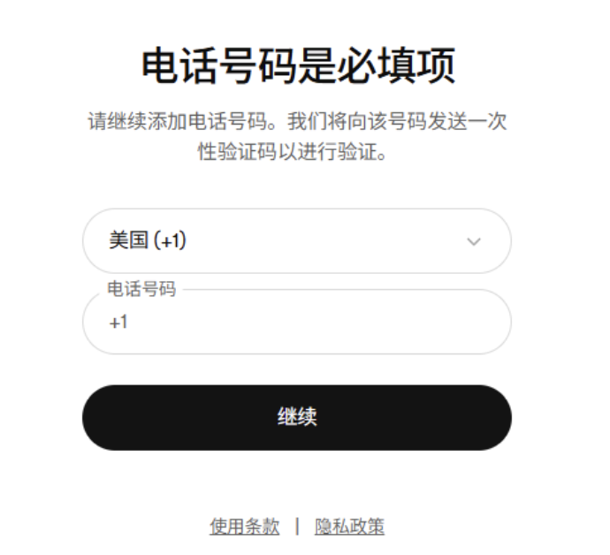 Codex 手机验证页面