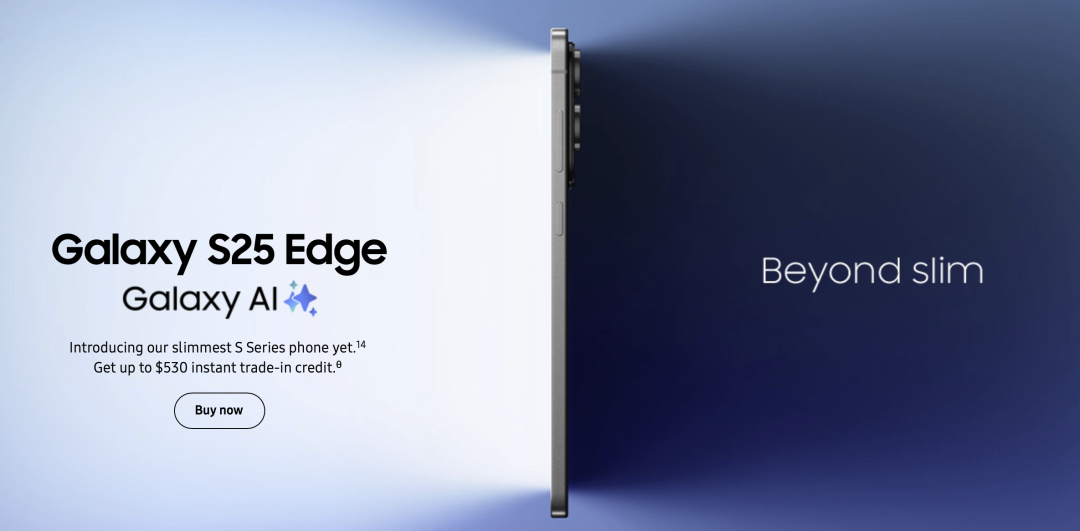 三星Galaxy S25 Edge官方宣传图
