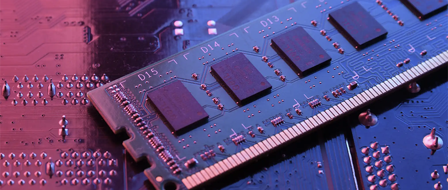 内存条特写照片