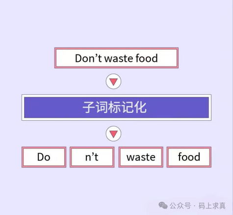 子词标记化示例图