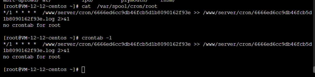 crontab 定时任务查看结果