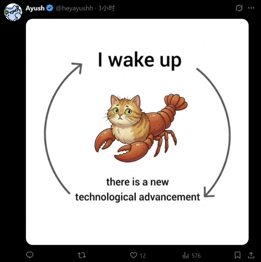 网友制作的关于更新太快醒来就有新技术的幽默梗图