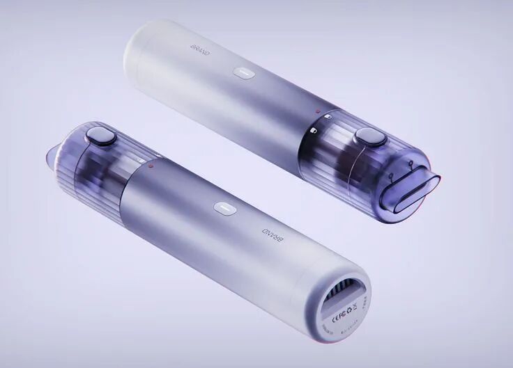 银灰色透明集尘仓便携吸尘器onwee