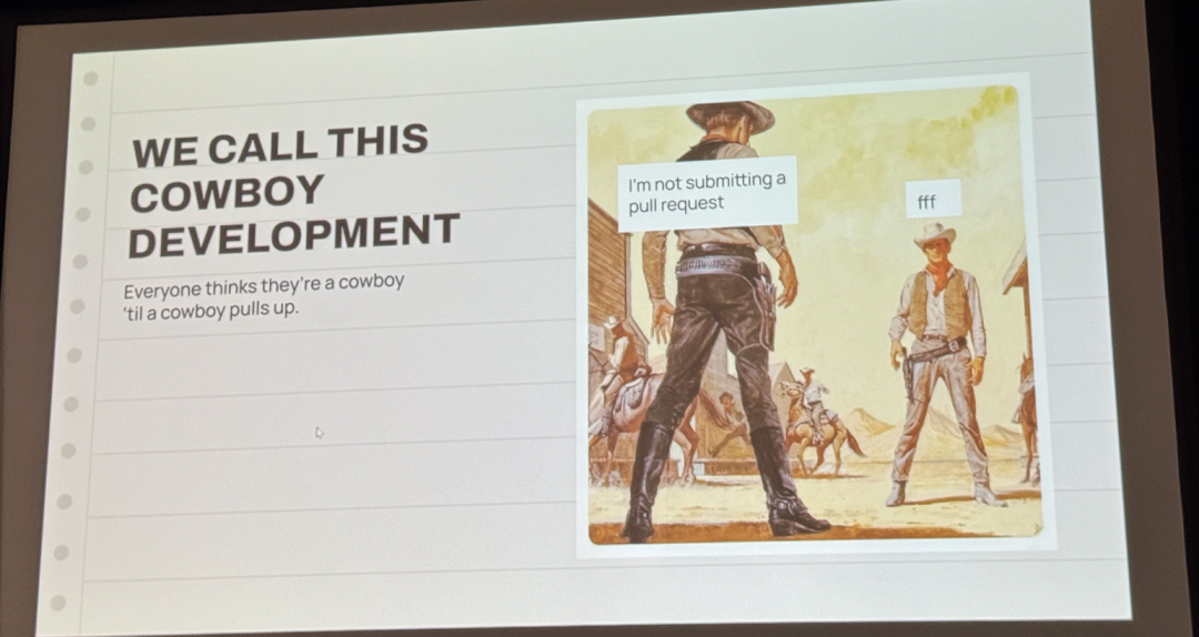 “我们称之为牛仔式开发”漫画