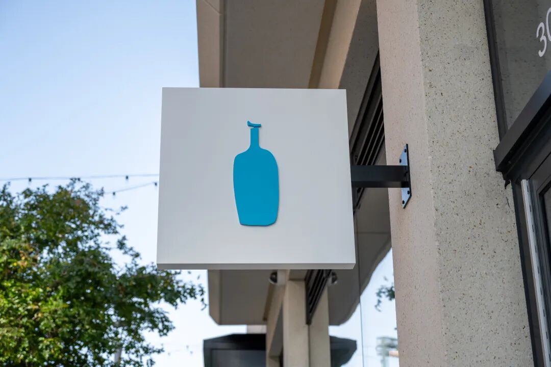 蓝瓶咖啡门店招牌