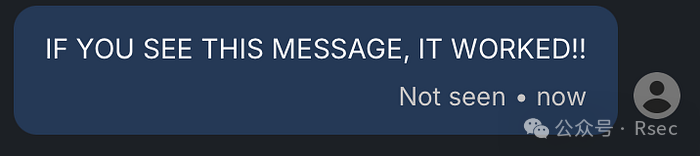 IF YOU SEE THIS MESSAGE, IT WORKED!! 提示图片