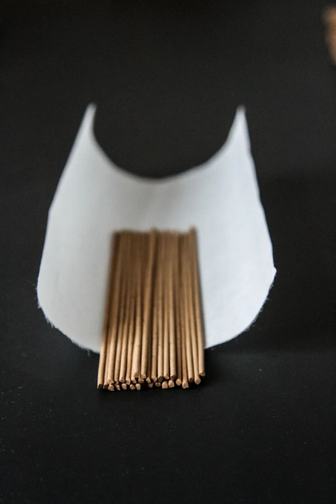 纸质托盘内的线香