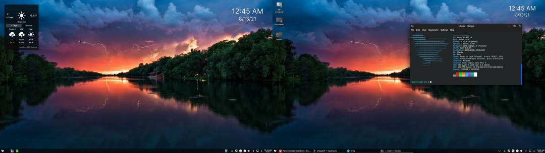 Feren OS 桌面与终端