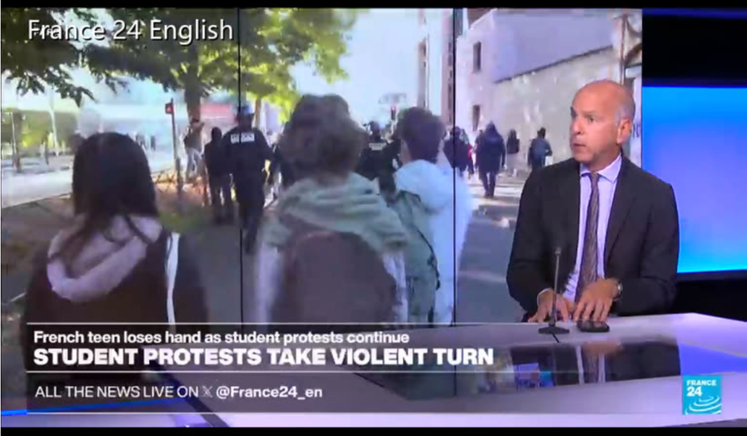 France 24新闻频道播放画面