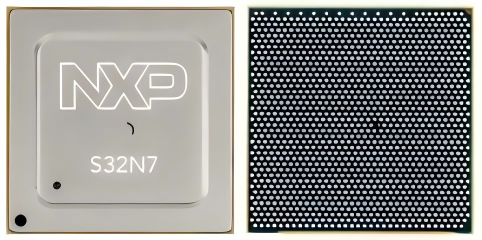 恩智浦S32N7处理器芯片正反面视图