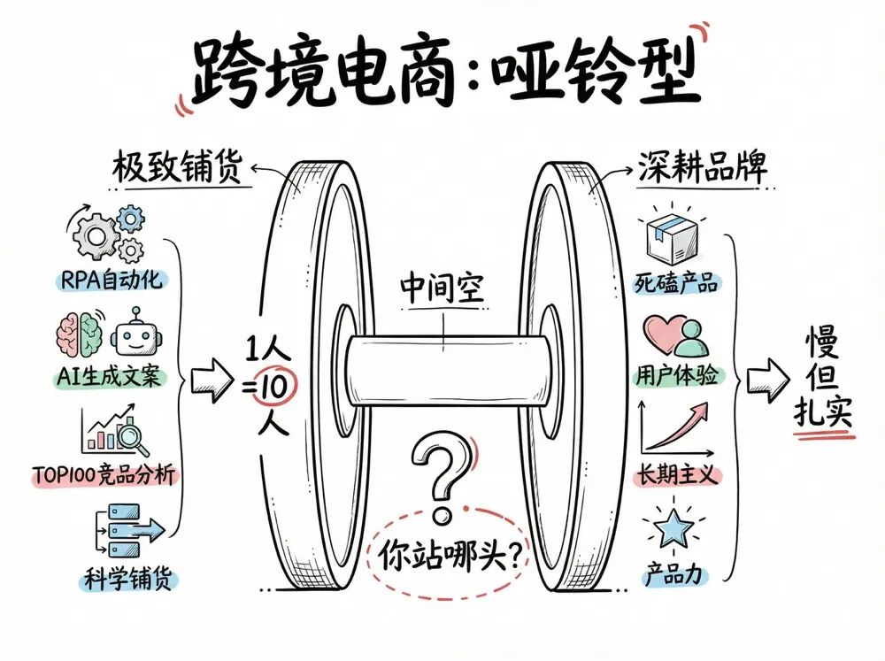 哑铃型格局图示