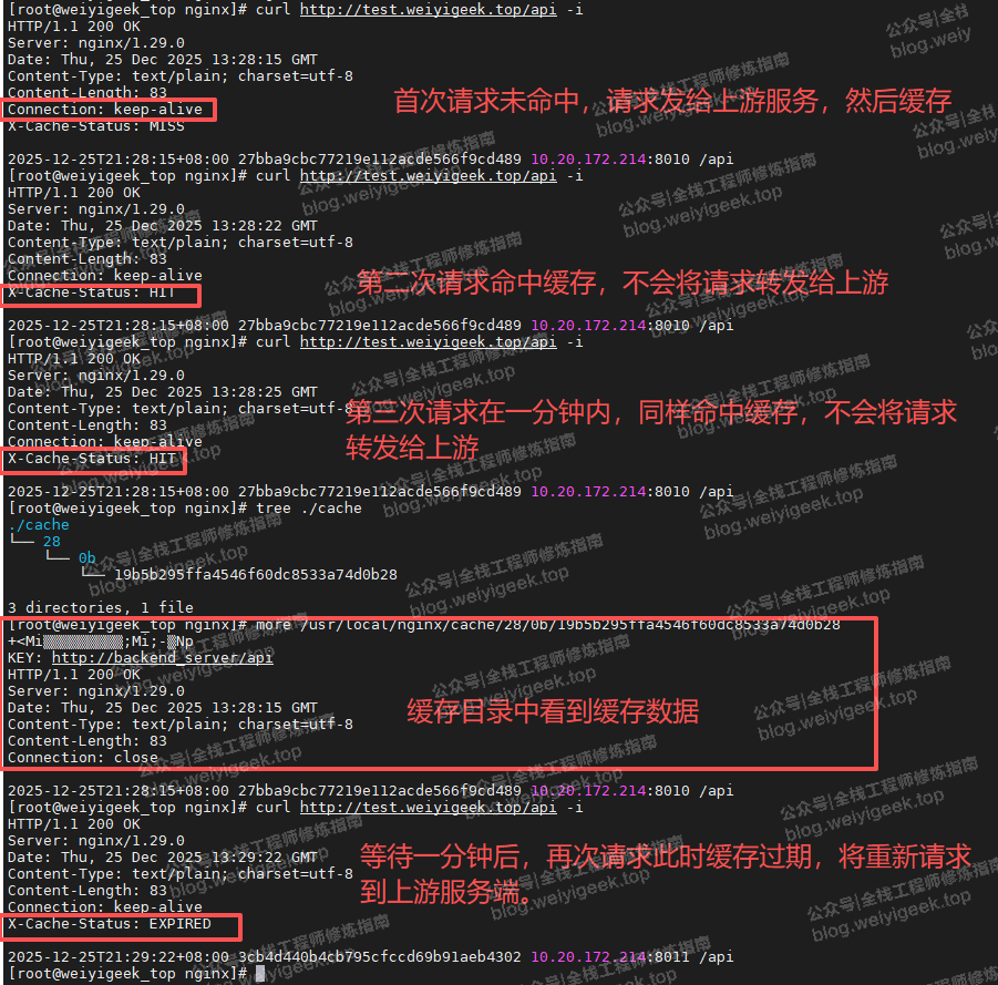 验证基础缓存配置效果