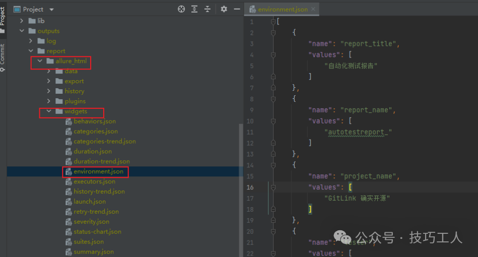 environment.json文件内容