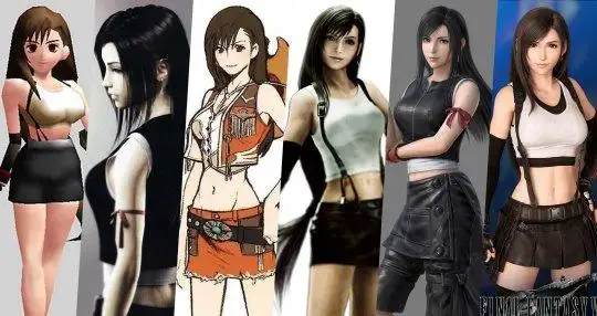 最终幻想7不同艺术风格的蒂法角色形象合集