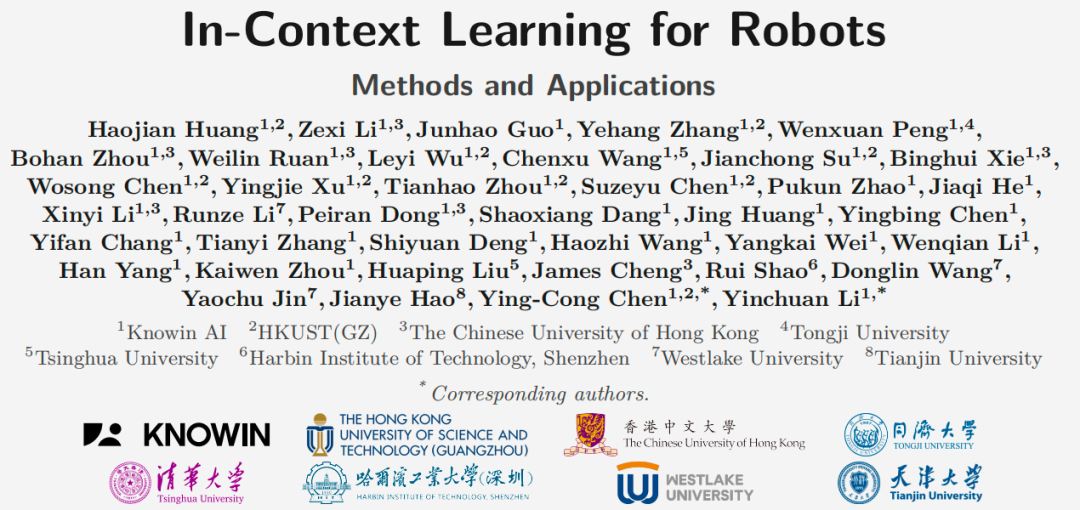 In-Context Learning for Robots 论文标题页