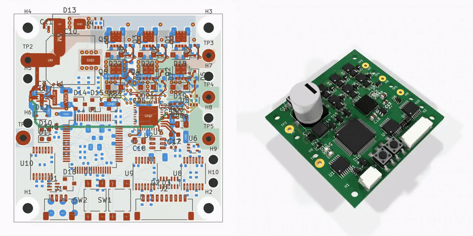 GPT-6 Astra 在 KiCad 中完成 PCB 布局