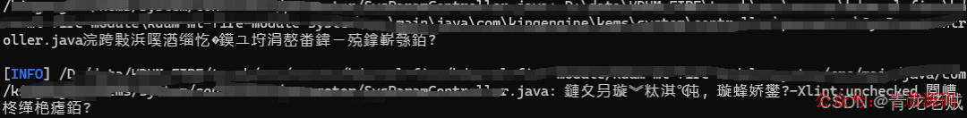 mvnd 编译时控制台中文乱码示例