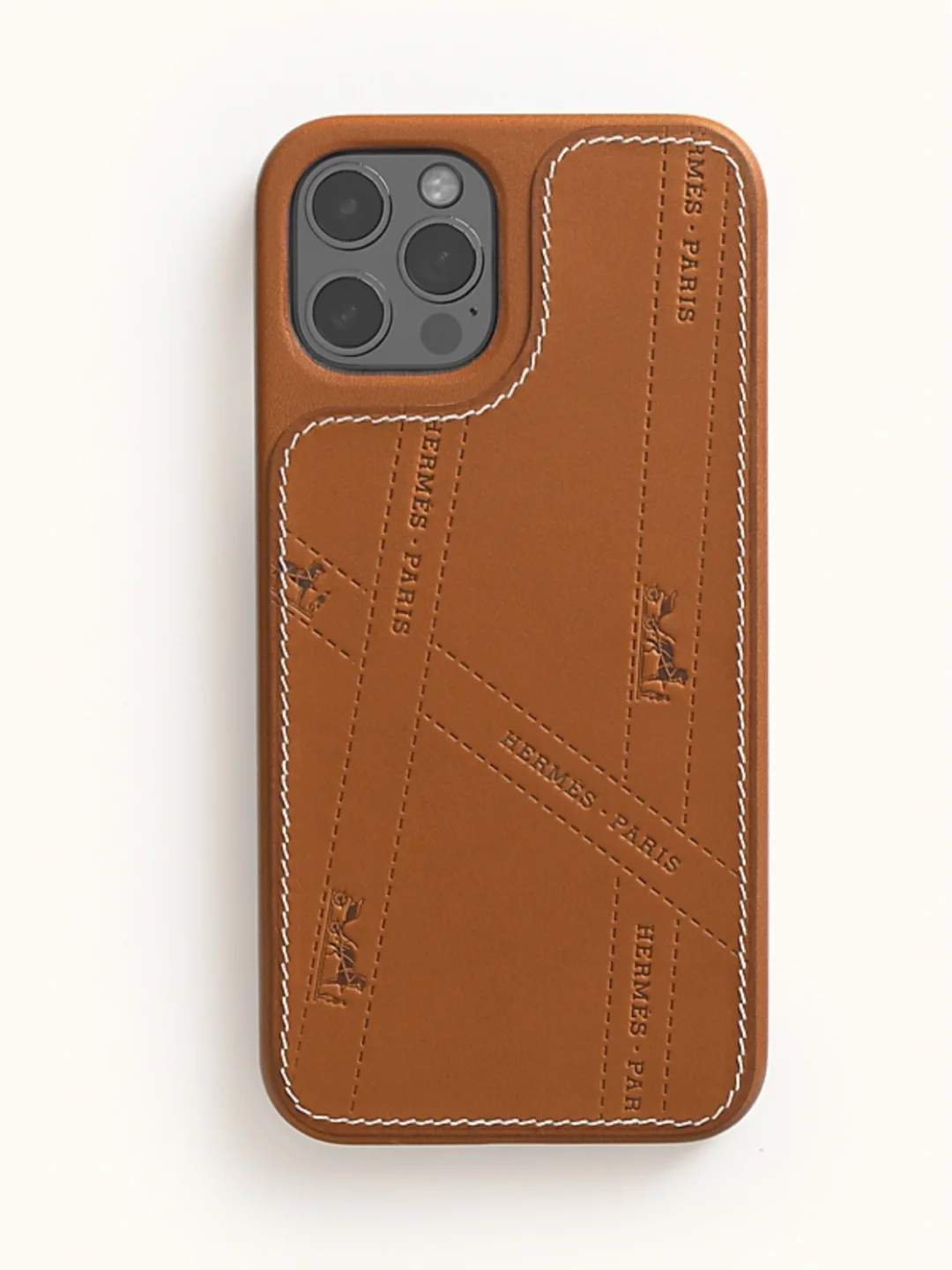 爱马仕iPhone皮革手机壳背面展示