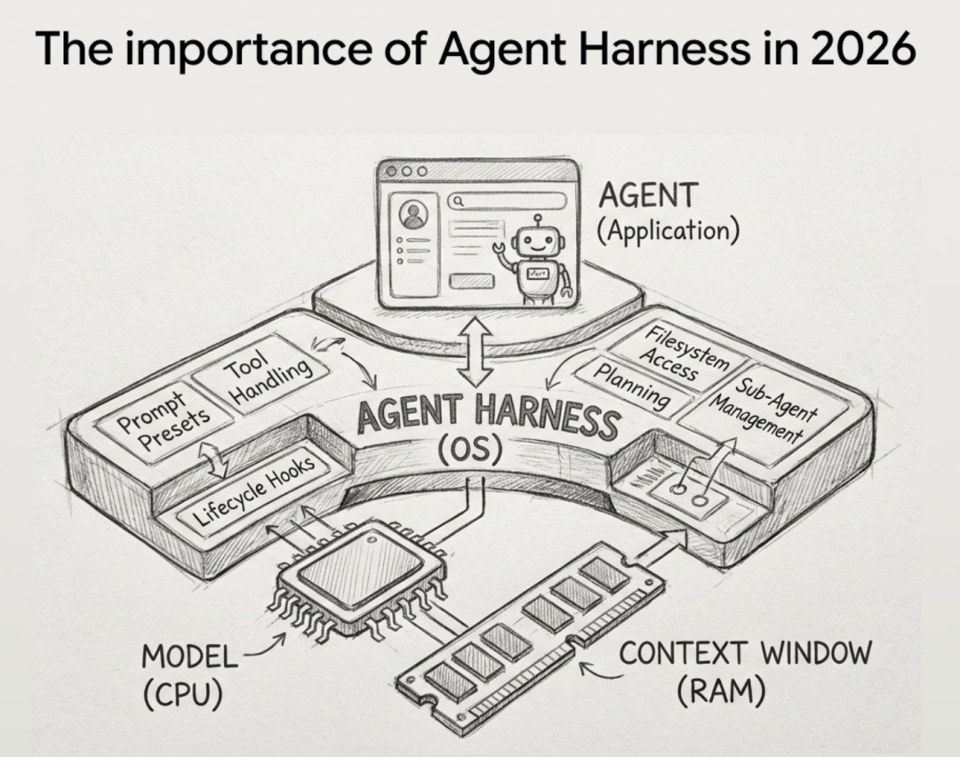 Agent Harness 架构示意图
