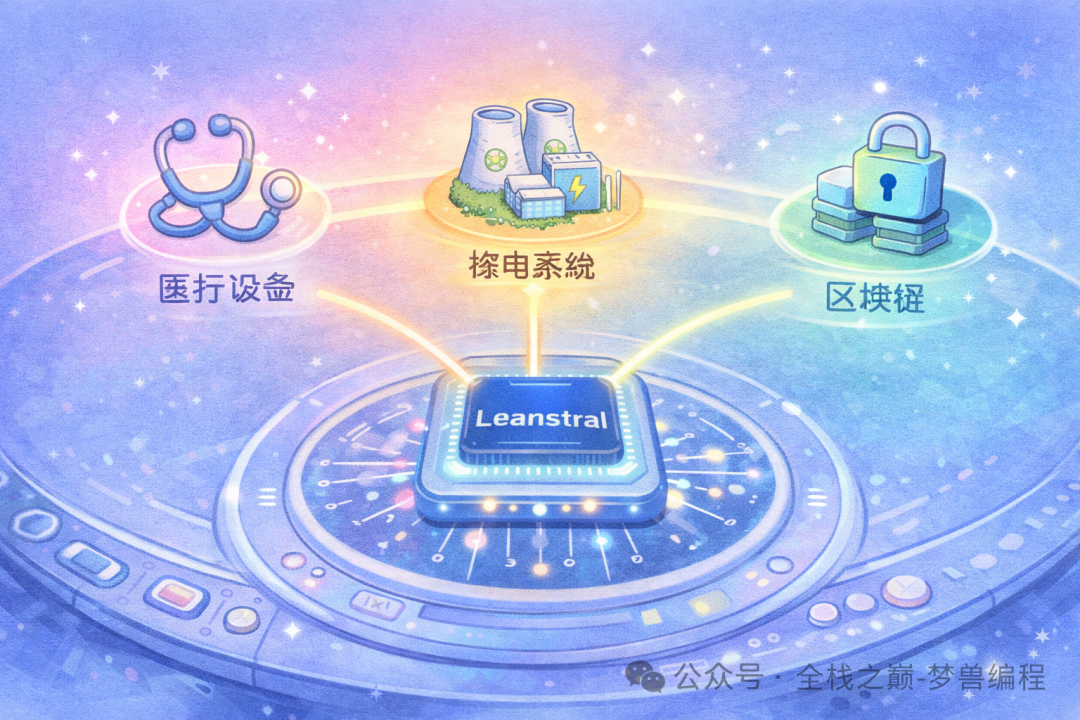 Leanstral 技术能力示意图：结合AI编程与形式化验证