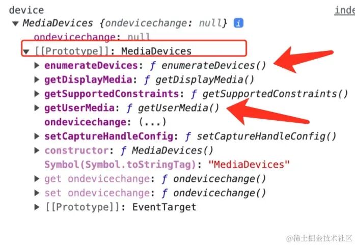 MediaDevices原型方法