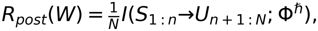 后训练奖励-失真函数R_post(W)定义