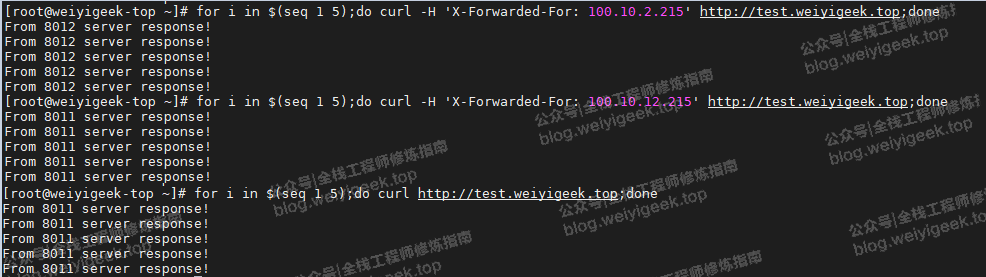 ip_hash负载均衡效果验证图