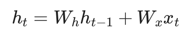 线性RNN公式