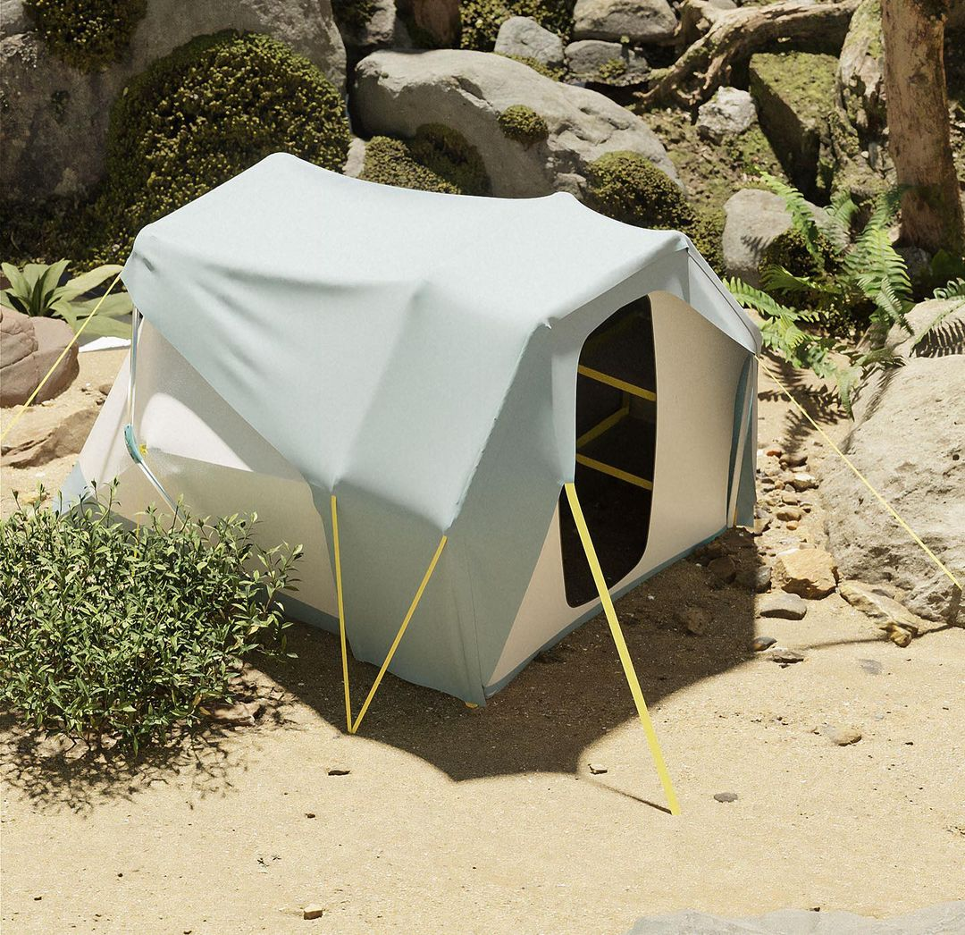 六边形户外帐篷实景